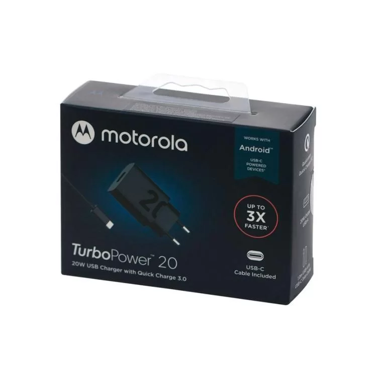 Зарядний пристрій Motorola 20W USB-A + cable 1m USB-C (SJMC202-C) (1060547) відгуки - зображення 5