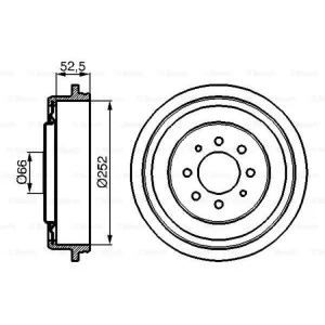 Тормозной барабан Bosch 0 986 477 067