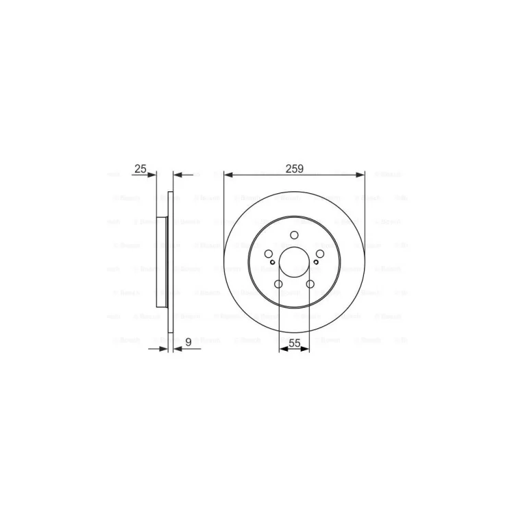 в продаже Тормозной диск Bosch 0 986 479 721 - фото 3