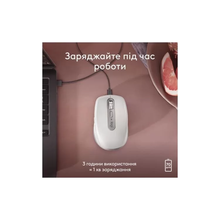 Мышка Logitech MX Anywhere 3S для MAC Wireless Pale Grey (910-006946) отзывы - изображение 5