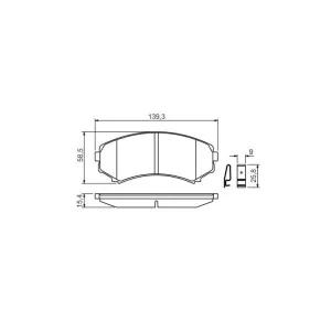 Тормозные колодки Bosch 0 986 424 709