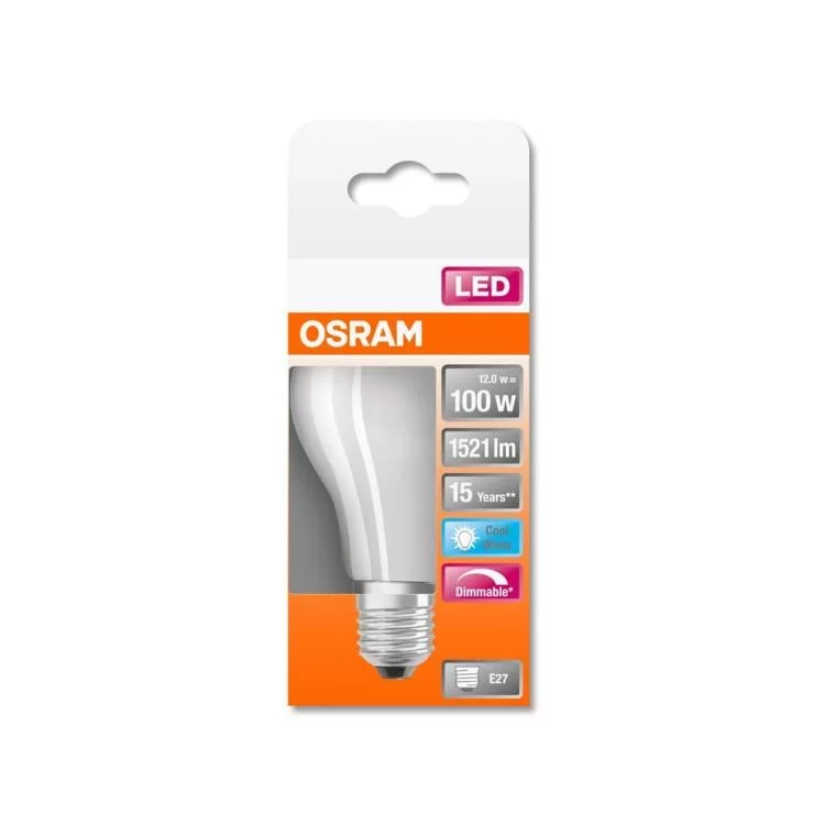 продаємо Лампочка Osram SST CLAS A 100 12 W/4000K E27 (4058075434707) в Україні - фото 4