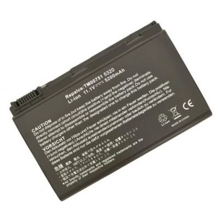 Акумулятор до ноутбука AlSoft Acer TM00741 5200mAh 6cell 11.1V Li-ion (A41015) ціна 2 395грн - фотографія 2