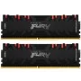 Модуль памяти для компьютера DDR4 16GB (2x8GB) 4266 MHz Renegade RGB Black Kingston Fury (ex.HyperX) (KF442C19RBAK2/16)