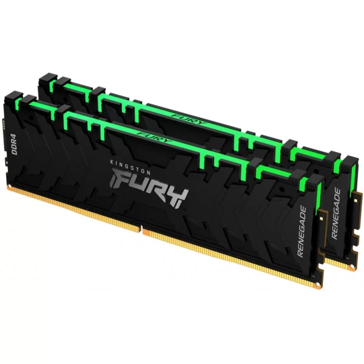 в продаже Модуль памяти для компьютера DDR4 16GB (2x8GB) 4266 MHz Renegade RGB Black Kingston Fury (ex.HyperX) (KF442C19RBAK2/16) - фото 3