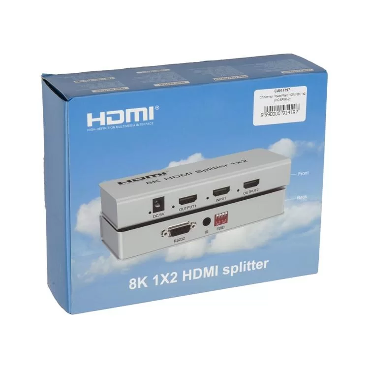 Разветвитель PowerPlant HDMI 8K 1x2 (CA914197) отзывы - изображение 5