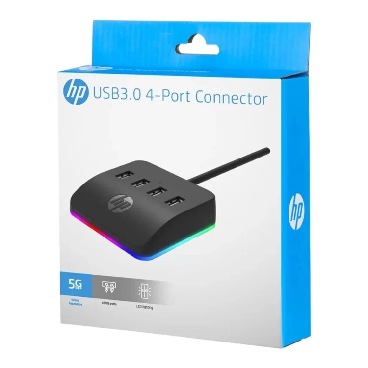 в продажу Концентратор HP DHC-CT120 USB 3.0 AM 4 ports USB 3.0 AF RGB (DHC-CT120) - фото 3