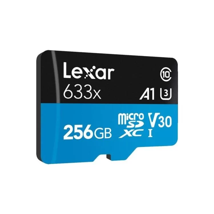 Карта пам'яті Lexar 256GB microSDXC class 10 UHS-I 633x (LSDMI256BB633A) ціна 1 432грн - фотографія 2