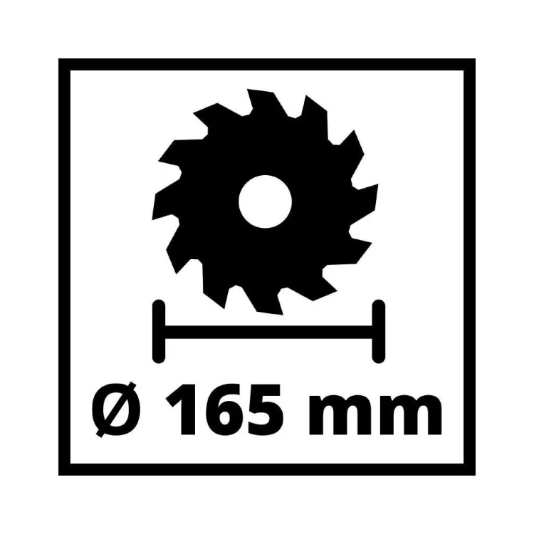 Дискова пила Einhell TE-CS 18/165-1LI - Solo PXC 18V, 165х20 мм, 2.6кг (без АКБ та ЗП) (4331207) - фото 10