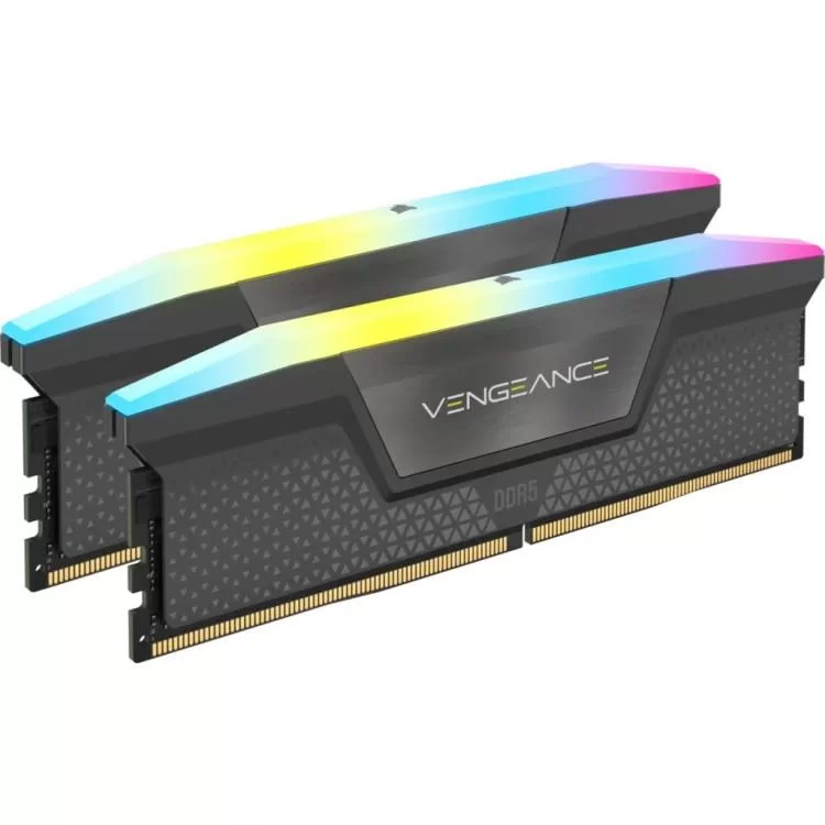 Модуль памяти для компьютера DDR5 32GB (2x16GB) 6000 MHz Vengeance RGB Black Corsair (CMH32GX5M2B6000C40) цена 9 219грн - фотография 2