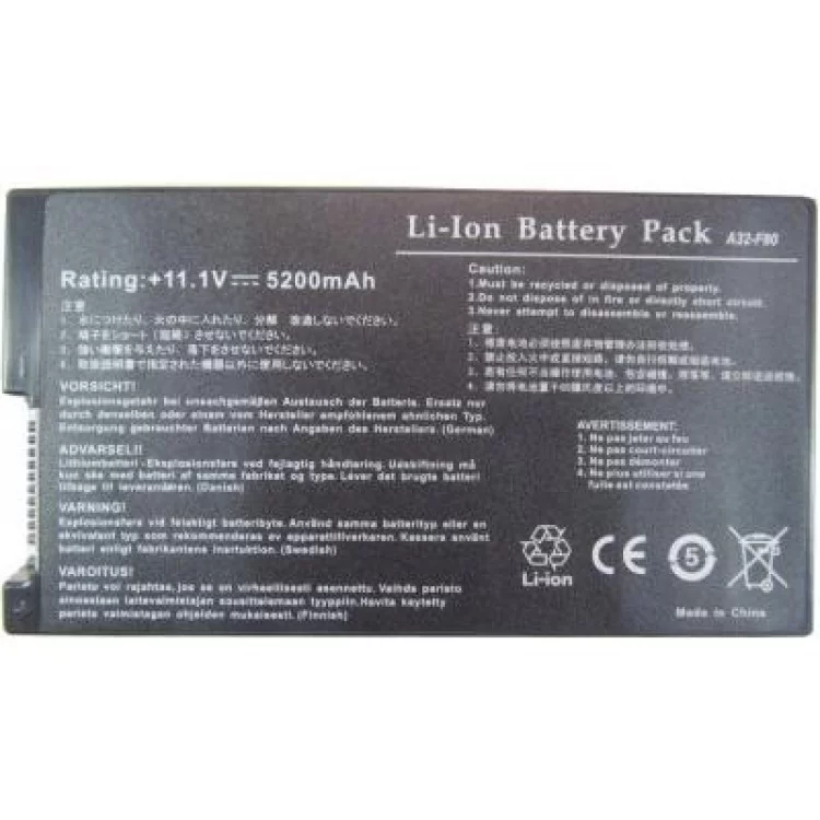 Аккумулятор для ноутбука AlSoft Asus A32-F80 5200mAh 6cell 11.1V Li-ion (A41439)