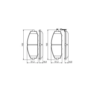 Гальмівні колодки Bosch 0 986 494 560