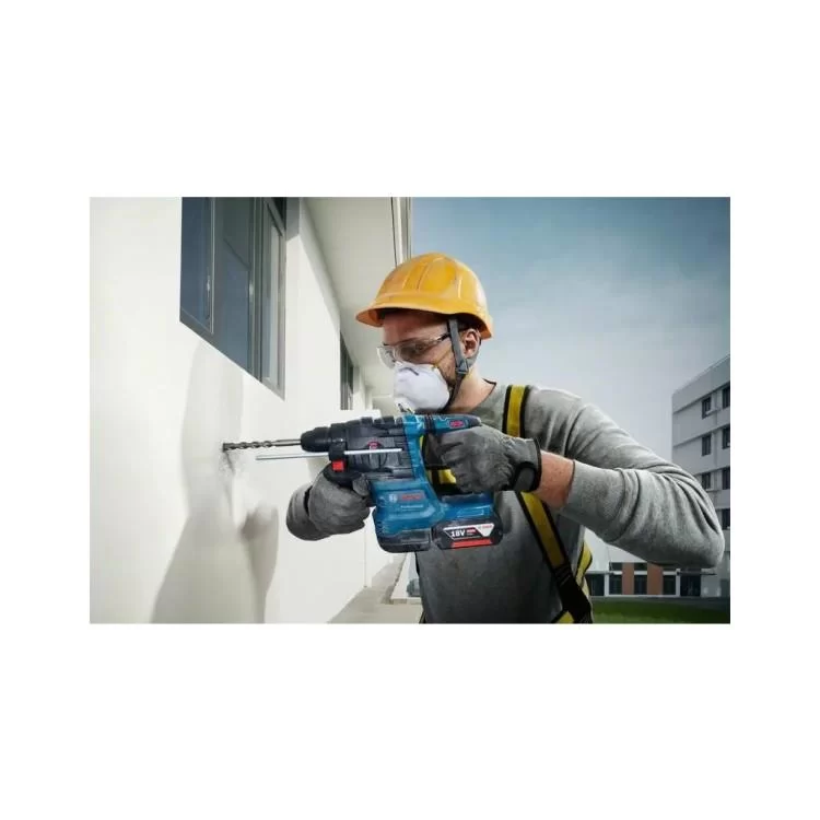 Перфоратор Bosch GBH 185-LI, 18В, SDS-Plus, 1.9Дж, безщітковий, 1х4.0Ah (0.611.924.022) - фотографія 2