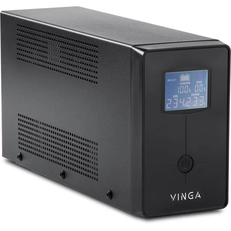 Источник бесперебойного питания Vinga LCD 1200VA metal case with USB (VPC-1200MU) цена 6 798грн - фотография 2