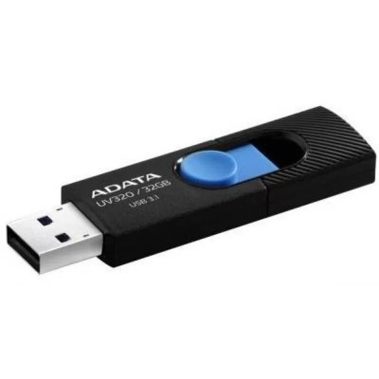 в продаже USB флеш накопитель ADATA 32GB UV320 Black/Blue USB 3.1 (AUV320-32G-RBKBL) - фото 3