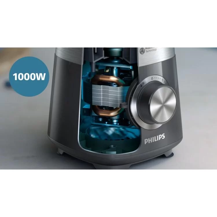 Блендер Philips стаціонарний Series 5000, 1000Вт, чаша-2000мл, сірий (HR3020/20) отзывы - изображение 5