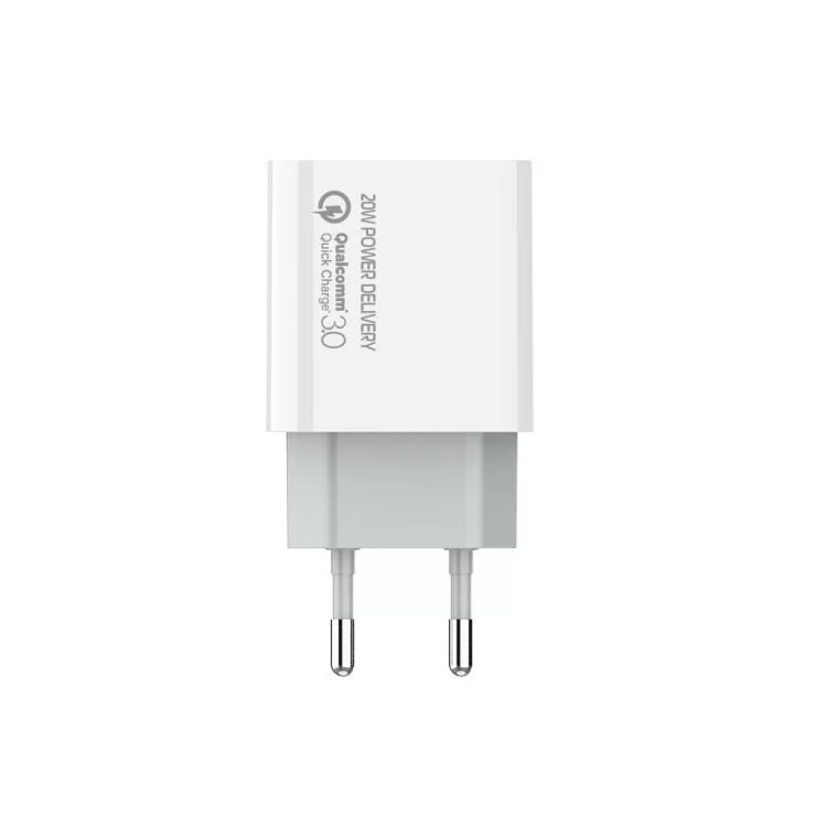 Зарядний пристрій ColorWay Power Delivery Port USB Type-C (20W) V2 white (CW-CHS026PD-WT) ціна 477грн - фотографія 2