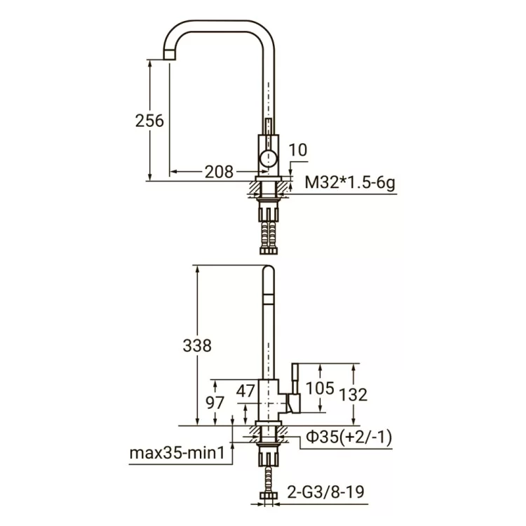 в продажу Змішувач AQUATICA KT-4B270P - фото 3