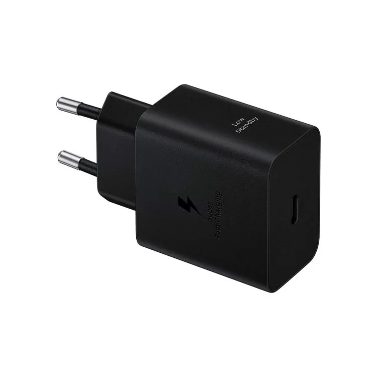 Зарядний пристрій Samsung 45W Compact Power Adapter (w C to C Cable) Black (EP-T4511XBEGEU) ціна 3 738грн - фотографія 2