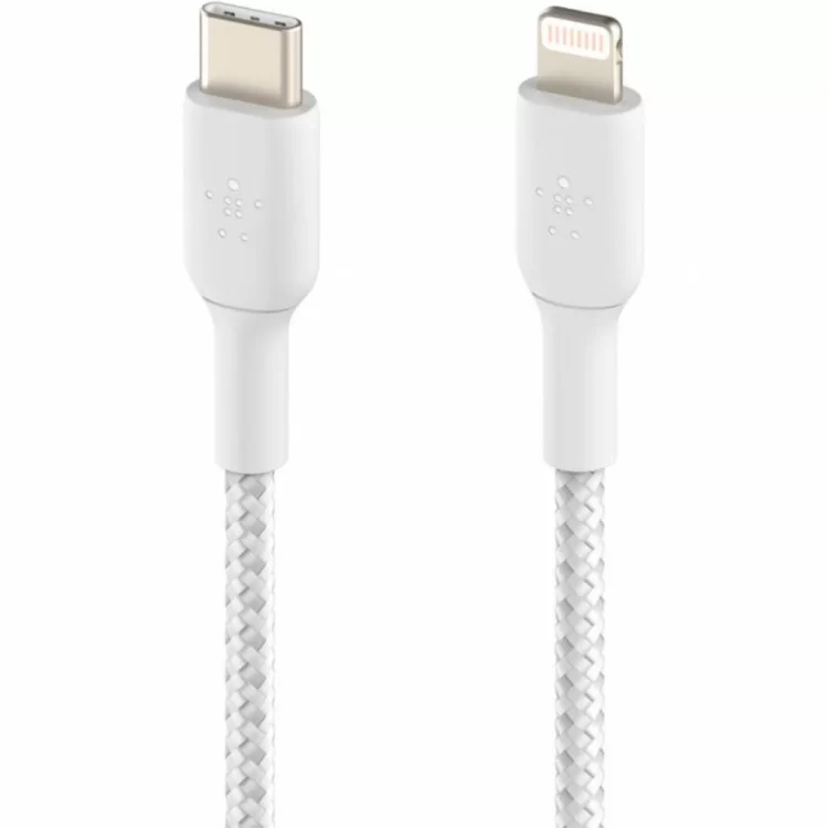 Дата кабель USB Type-С to Lightning 2.0m white Belkin (CAA004BT2MWH) цена 1 509грн - фотография 2