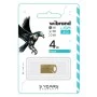 USB флеш накопичувач Wibrand 4GB Hawk Gold USB 2.0 (WI2.0/HA4M1G)