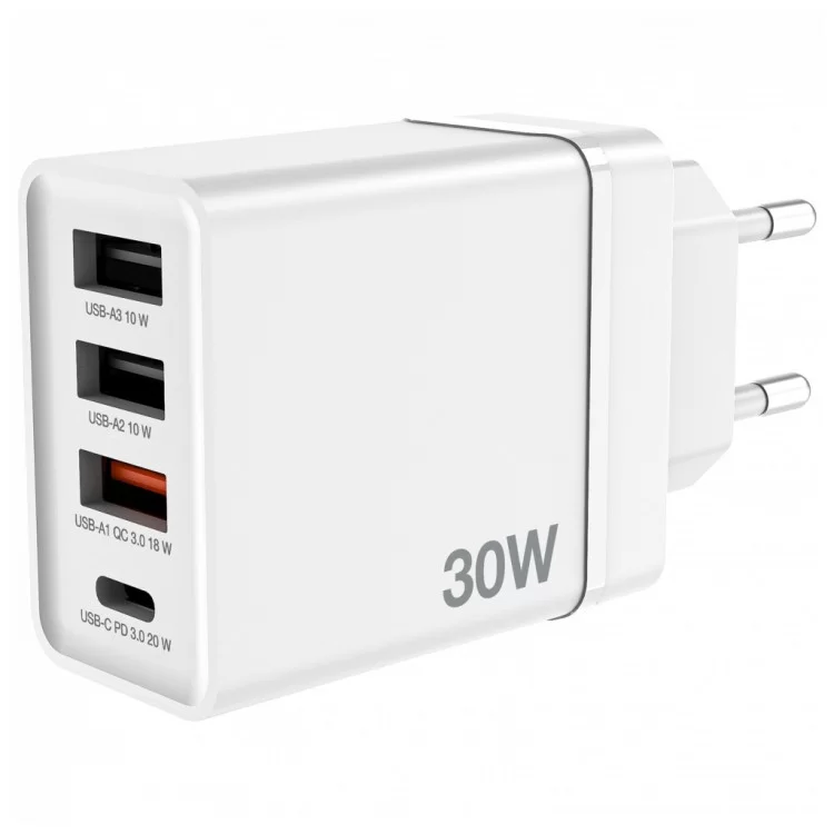 продаем Зарядное устройство Verbatim USB 30W PD3.0 4-ports white (49701) в Украине - фото 4