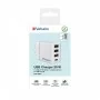 Зарядное устройство Verbatim USB 30W PD3.0 4-ports white (49701)