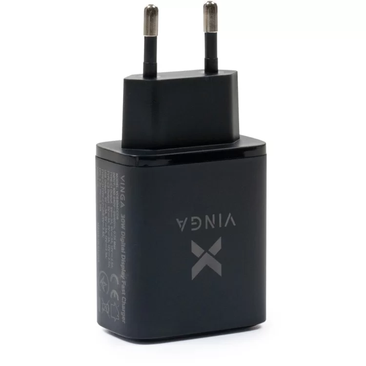 продаем Зарядное устройство Vinga 2xUSB-C PD30W + USB-A QC30W Display 30W Max (VCR30ACCDB) в Украине - фото 4