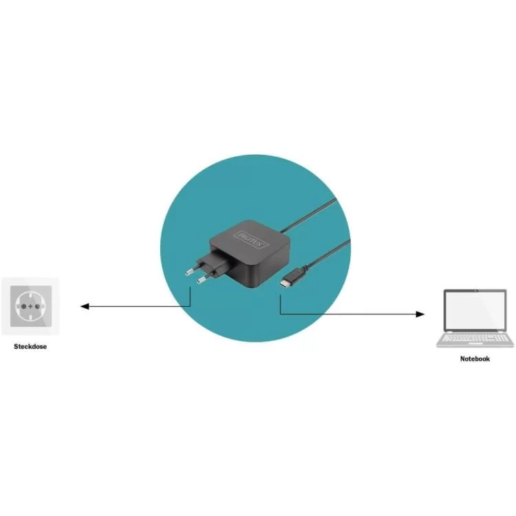 продаем Блок питания к ноутбуку Digitus 65W USB-C (DA-10071) в Украине - фото 4