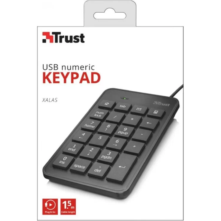 продаємо Клавіатура Trust Xalas USb numeric keypad (22221) в Україні - фото 4