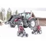 Веломобіль Falk Valtra S4 трактор на педалях з причепом Червоний (4000AB)