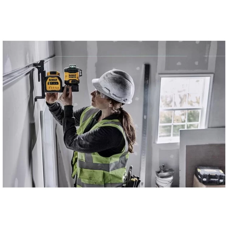 Лазерний нівелір DeWALT лінійний 10.8/12/18В XR Li-Ion, зелений промінь, 1x2Ah 18V, TSTAK (DCE089D1G18) - фото 10