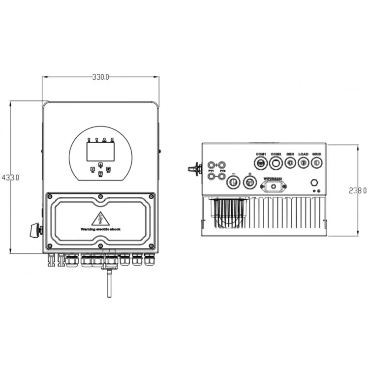 Сонячний інвертор Deye SUN-3.6K-SG03LP1-EU WiFi (SUN-3.6K-SG03LP1-EU) характеристики - фотографія 7