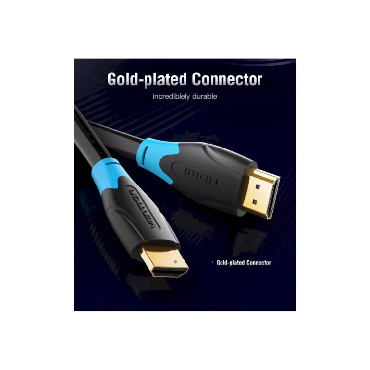 Кабель мультимедійний HDMI to HDMI 2.0m V2.0 4K 30Hz PVC Vention (AACBH) огляд - фото 8