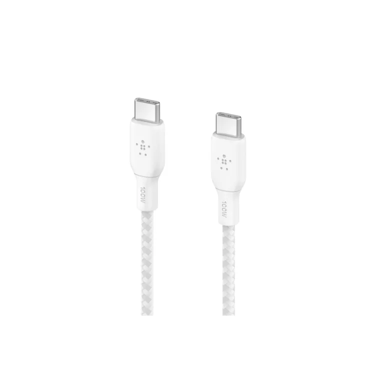 в продаже Дата кабель USB-C to USB-C 2.0m 100W white Belkin (CAB014BT2MWH) - фото 3