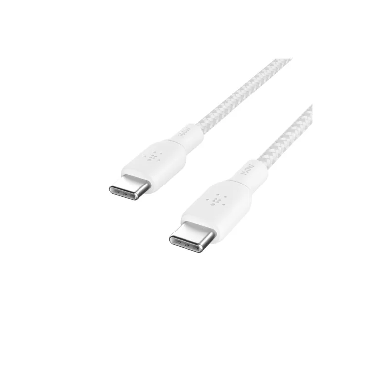 Дата кабель USB-C to USB-C 2.0m 100W white Belkin (CAB014BT2MWH) отзывы - изображение 5