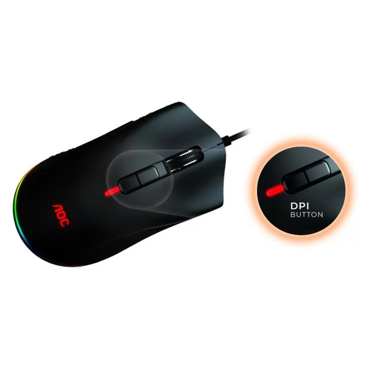 Мышка AOC GM530 RGB PMW3389 Kailh switch USB Black (GM530B) инструкция - картинка 6