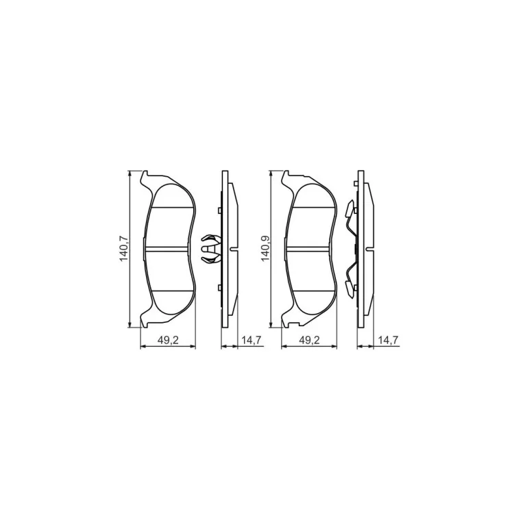 в продаже Тормозные колодки Bosch 0 986 494 419 - фото 3