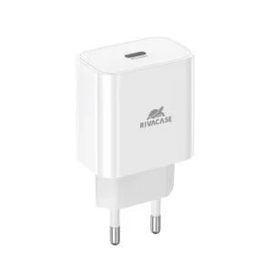 Зарядний пристрій RivaCase 1xUSB Type-C PD 20 Вт white (PS4101 W00 (White))