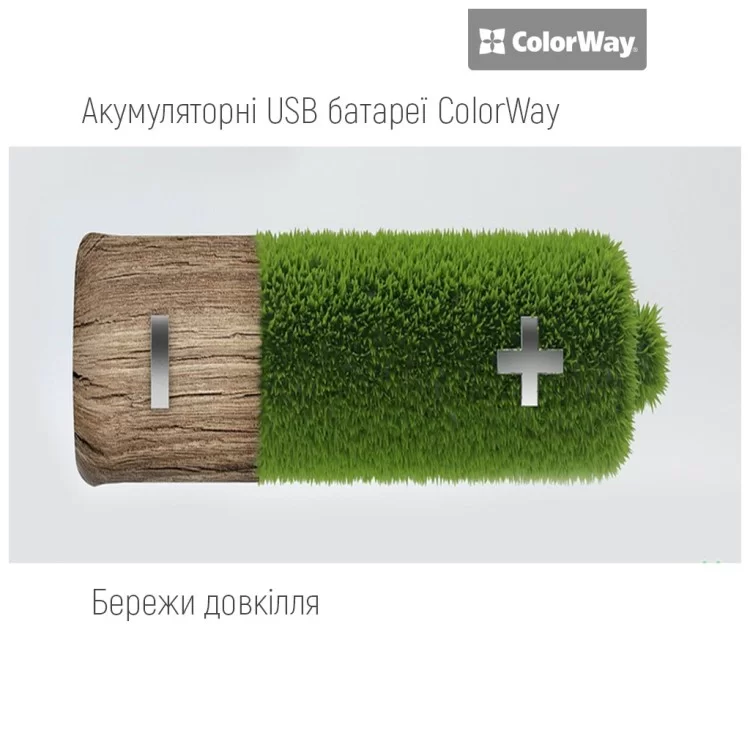 Аккумулятор ColorWay AA USB-С 2220 mAh 1.5V (2шт) (Li-Polymer) (CW-UBAA-10) - фото 12