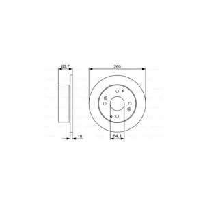 Тормозной диск Bosch 0 986 479 504