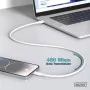 Дата кабель USB-C to USB-C 2.0m USB 2.0 60W silicone white Digitus (AK-300341-020-W)