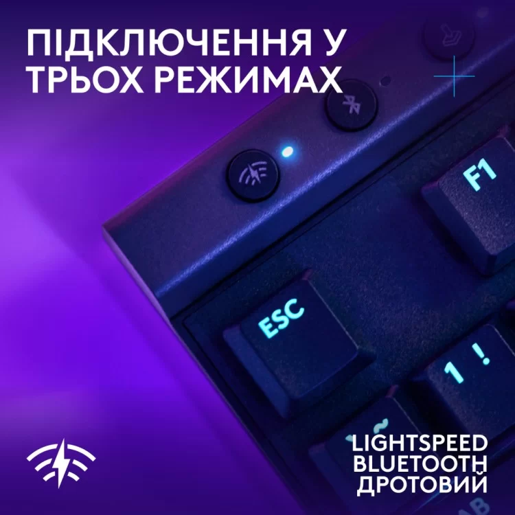 Клавіатура Logitech G515 TKL Lightspeed Tactile Bluetooth UA Black (920-012538) відгуки - зображення 5