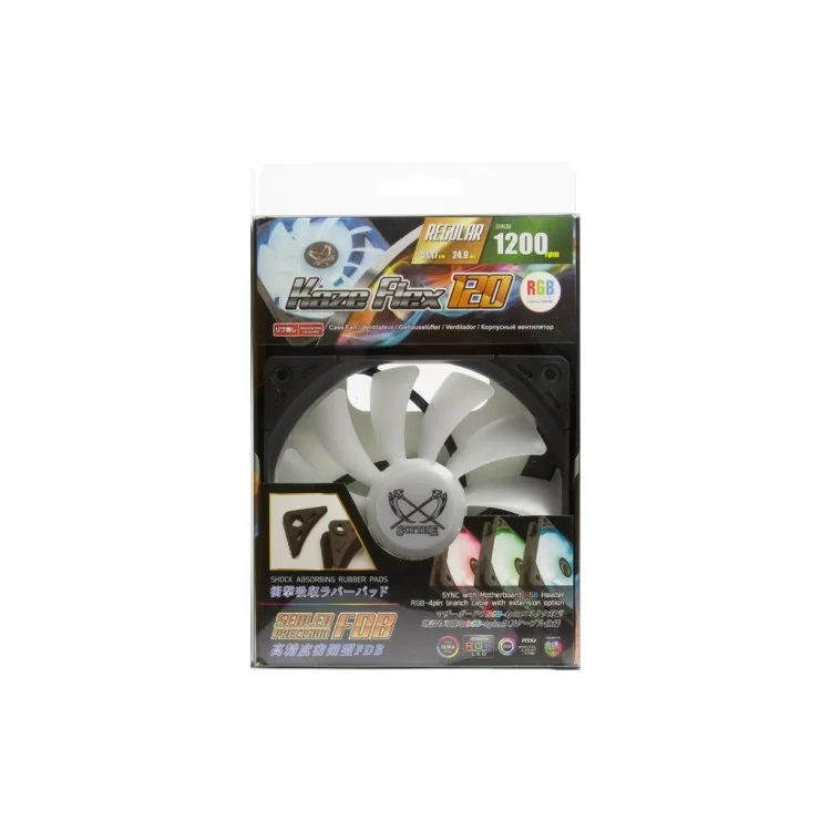 Кулер для корпуса Scythe Kaze Flex 120 RGB Fan (SU1225FD12MR-RH) - фото 10