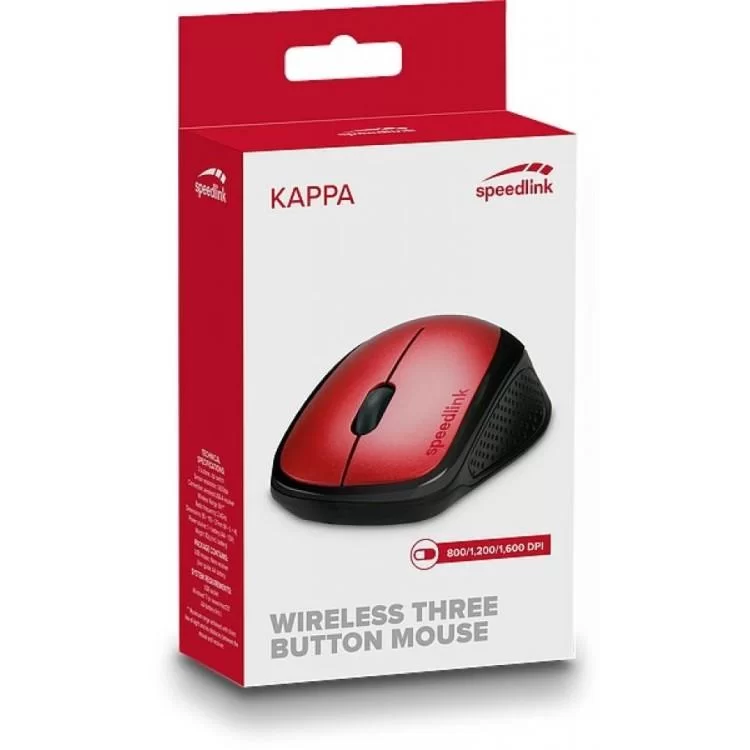 в продаже Мышка Speedlink Kappa Wireless Red (SL-630011-RD) - фото 3