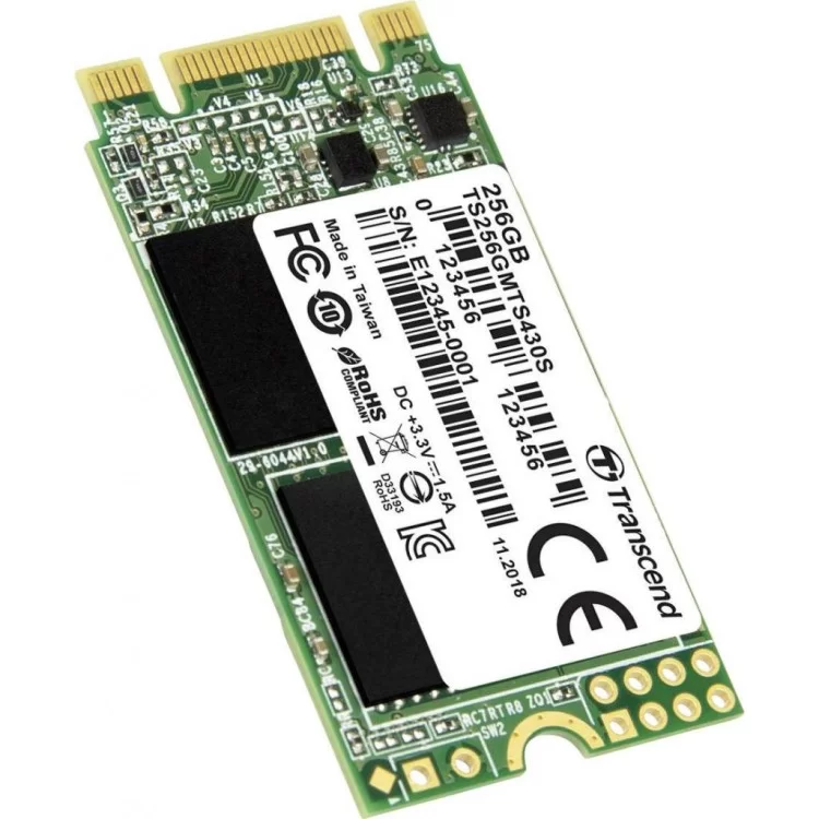 Накопитель SSD M.2 2242 256GB Transcend (TS256GMTS430S) цена 2 361грн - фотография 2