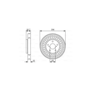 Тормозной диск Bosch 0 986 479 T38