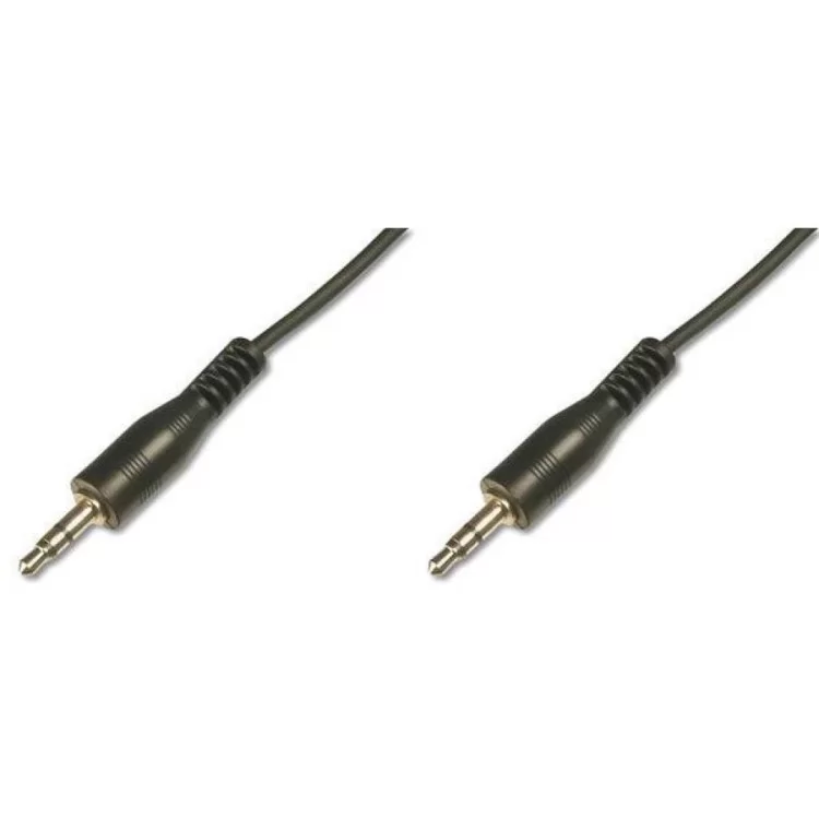 Кабель мультимедийный Jack 3.5mm M/Jack 3.5mm M 1.5m Digitus (AK-510100-015-S)