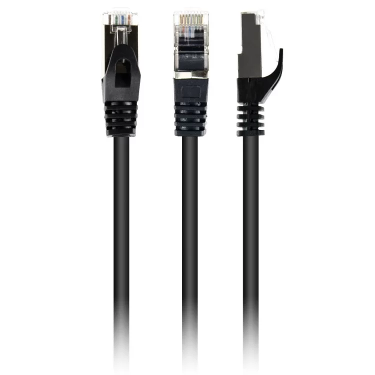 Патч-корд 3м S/FTP Cat 6A CU LSZH black Cablexpert (PP6A-LSZHCU-BK-3M)