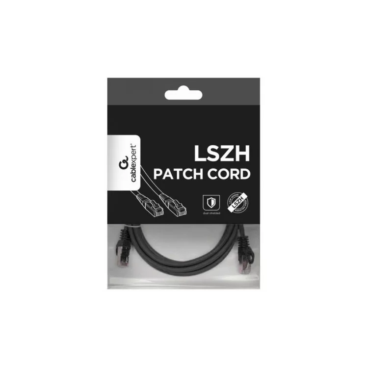 продаємо Патч-корд 3м S/FTP Cat 6A CU LSZH black Cablexpert (PP6A-LSZHCU-BK-3M) в Україні - фото 4